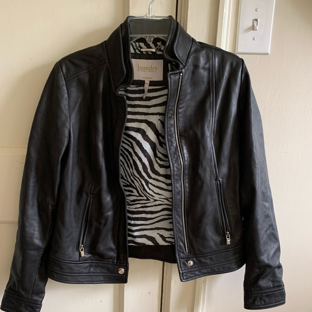 Laundry by Shelli Segal Leather Jacket